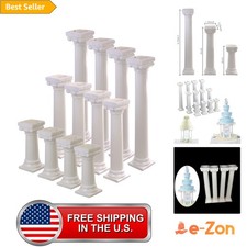 12 Pcs 3 Different Sizes Roman Pillar Cake Iayered Support.Cake layered Suppo...