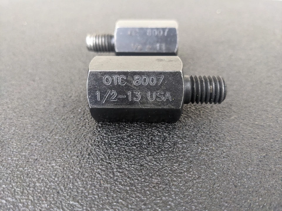 #bk586 Otc 2pc 8007 Threaded Adapter Spread 1/2-13 (Ex.) In - Image 2 of 4