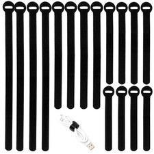 150PCS Reusable Cable Ties - 4 6 8 10Inch Multi-Purpose Cable Management Hook