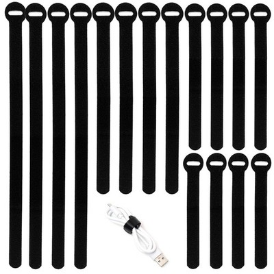 150PCS Reusable Cable Ties - 4+6+8+10Inch Multi-Purpose Cable Management Hook &
