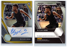 2021 Panini Draft Picks Gold Rookie Autograph #DP-EGO Elyjah Goss /10