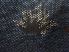 7777471: JAPANESE KIMONO / ANTIQUE KIMONO / SILK / DORO OSHIMA TSUMUGI / WOVEN F