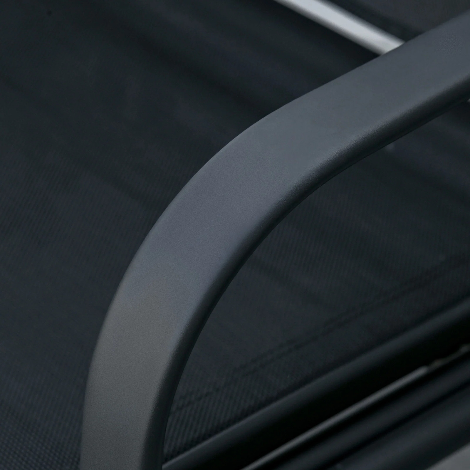 Outsunny Outdoor 2-Seat Glider Swing with Coffee Table, Black