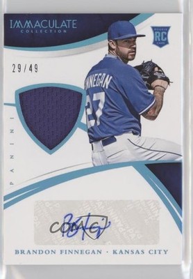2015 Panini Immaculate Material Autos 29/49 Brandon Finnegan Rookie Auto RC 0af