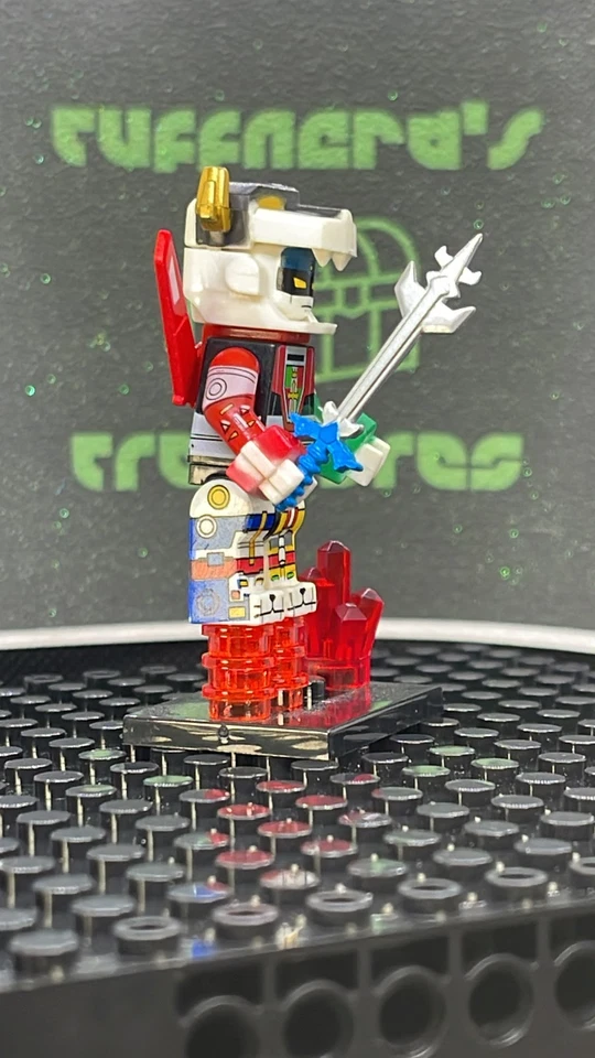 Minifigura clásica impresa en almohadilla personalizada LEGO VOLTRON '84 de ladrillo animado con estuche gratis Foto 4 de 4