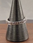 Vintage Silpada Sterling Silver 925 Beaded Stackable Band Sz 8.25 - Southwestern