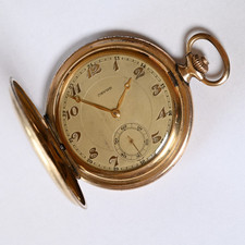 Art deco Favor Taschenuhr • Walzgold Rau Pforzheim • Schweizer Ankerhemmung