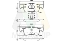 Bremsbelagsatz Scheibenbremse Motaquip LVXL1728 FüR BMW 1Er F20 F21 2Er F22 F87