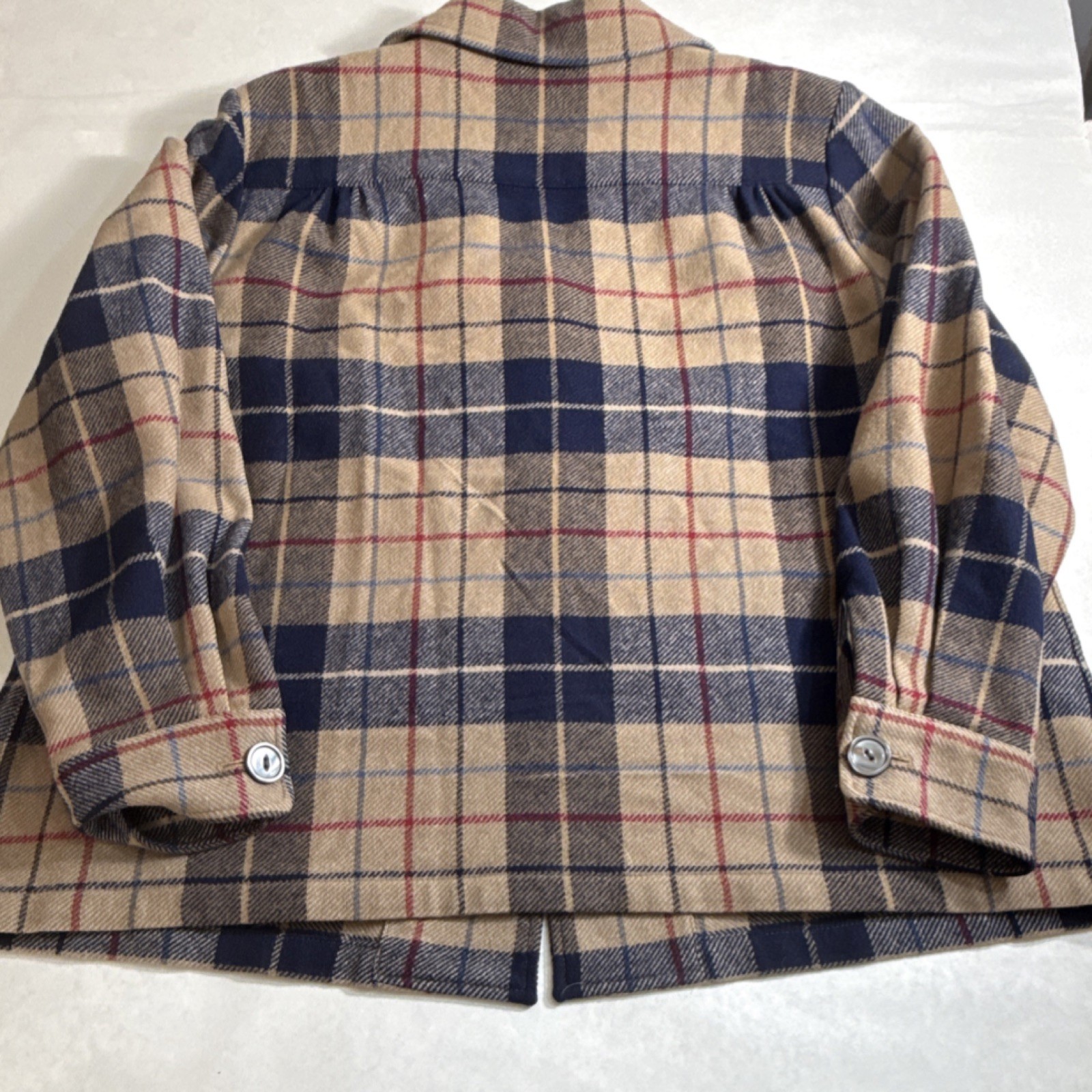 Vintage Pendleton Plaid Button Heavyweight Long S… - image 10