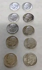 Lot of 10 - U.S. 90% Silver Roosevelt Dimes 1950-1959 Various Mints $1 Face #29