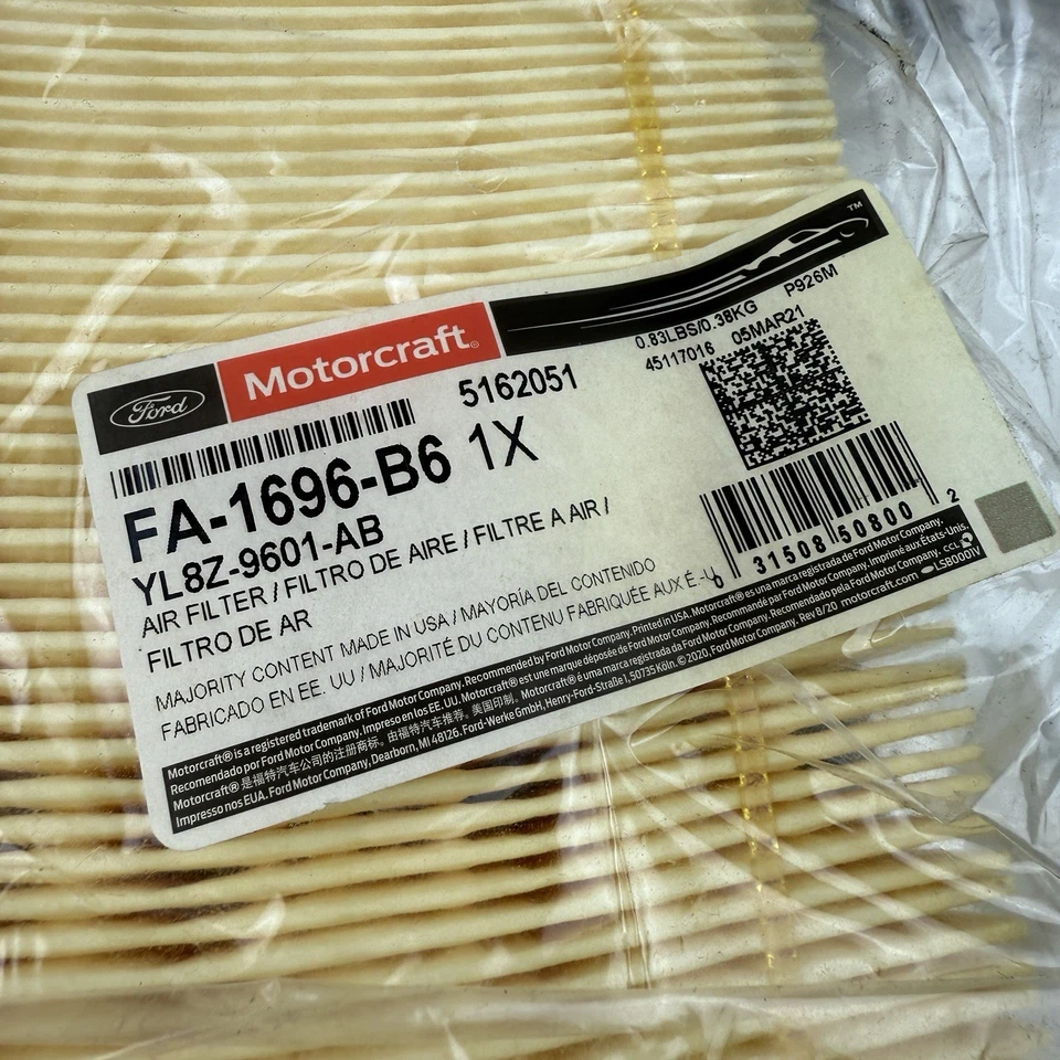 5-pack Genuine Motorcraft FA-1696-B6 2001-2012 Escape Mercury Mariner Air Filter - Image 2 of 4