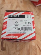 MK K4890WHI FUSE UNIT BOX OF 10 X10 NEW