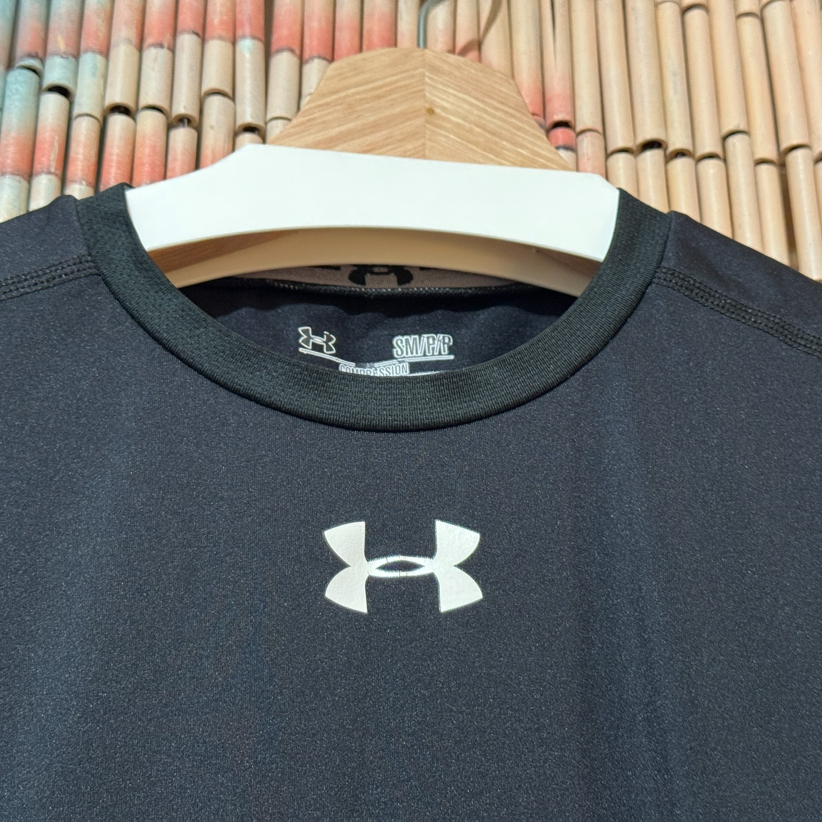 UNDER ARMOUR HeatGear Compression Sleeveless Tank Shirt, Black, Small image 6