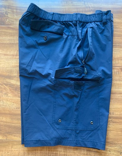 MASKERT pantaloncino uomo blu navy stile 6 tasche leggero fondo taglia XXL - Foto 5 di 20
