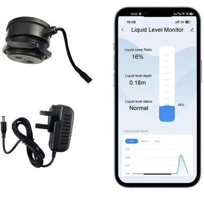 TLC2206 Tank Füllstandsüberwachung Mobile Tuya Smart Life APP WLAN Ultraschall Flüssigkeitslev