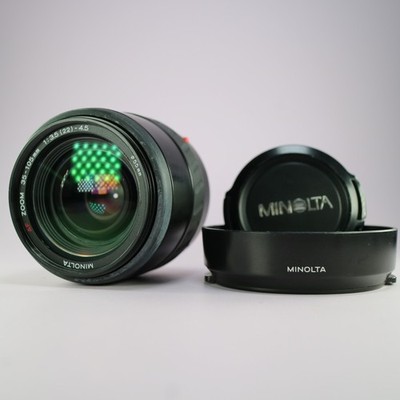 Minolta AF Zoom Objektiv 35 105 mm f/3,5 4,5 Minolta/Sony Mount mit Gegenlichtblende