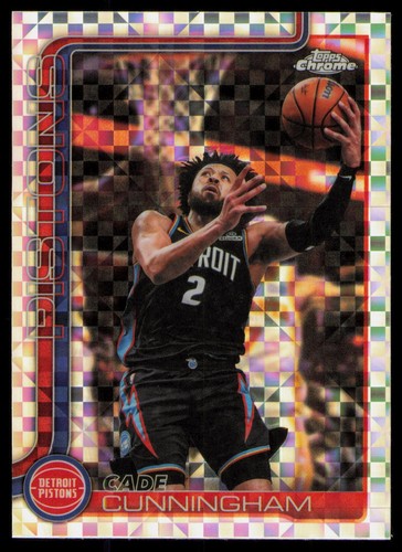 Cade Cunningham 2026 Topps Chrome Update #6 X Fractor Detroit Pistons
