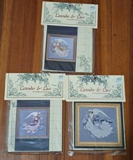 Lavender  Lace Angel Summer Spring Winter Counted Cross Stitch Pattern Charts