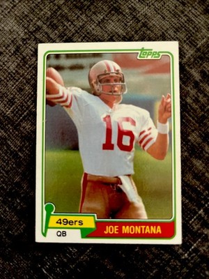 1981 Topps Joe Montana RC San Francisco 49ers