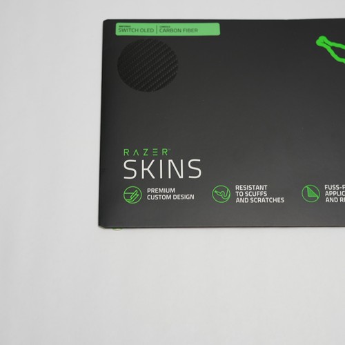 Razer Skins - Nintendo Switch OLED - Carbon Fiber - Premium 3M Cast Vinyl - Picture 4 of 8