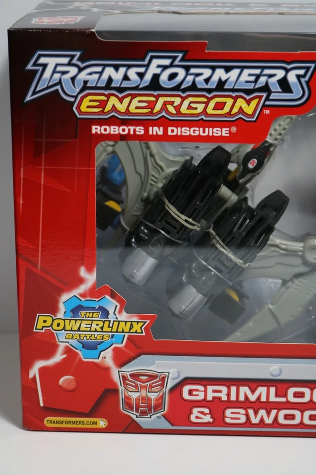 NEW Transformers Energon GRIMLOCK & SWOOP Powerlinx Mega Class Figure SEALED - Image 2 of 4