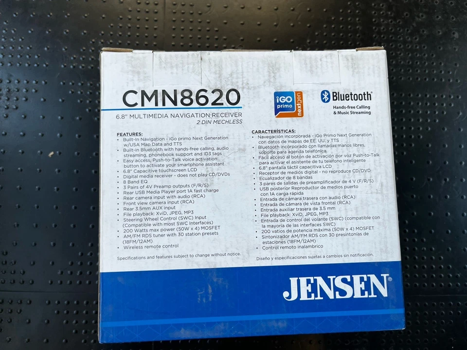Jensen CMN8620 Multimedia  6.8" Digital Radio Navigation Bluetooth - Image 4 of 4