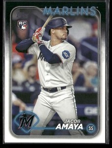 2024 TOPPS JACOB AMAYA RC MIAMI MARLINS #144