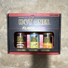 Hot Ones Flavor Fire Trio Pack Hot Sauce Sriracha Garlic Habanero