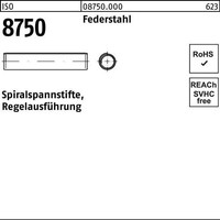 Spiralspannstift Iso 8750 8X 35 Federstahl Regelausf. 250 StüCk