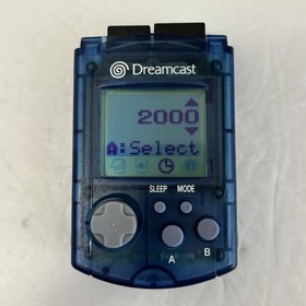 SEGA Dreamcast Controller & VMU Blue Atomic HKT-7700 Lot Tested New Battery Set