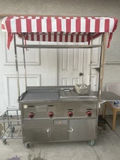 New Mobile Food Cart Removable Shelf