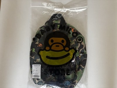 Authentic a bathing ape bape baby milo mini back pack #1 green new
