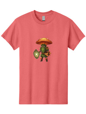Fungus-Warrior Mens Graphic Tee, 100% Cotton, Casual Summer Wear