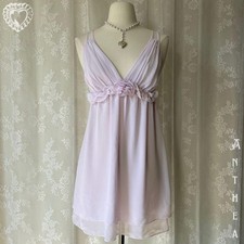 2000s dainty babydoll coquette spring fairy slip lingerie dress Flora size small