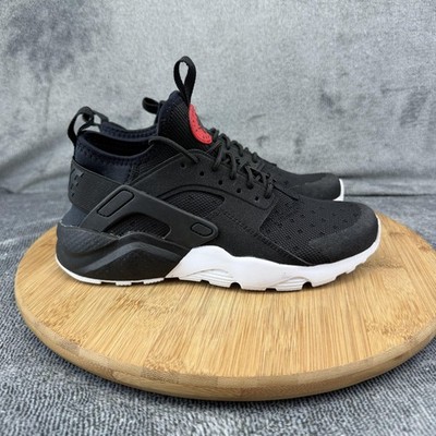 Nike Air Huarache Run Ultra Shoes Boys Size 4Y Black White Running 882144-001