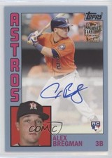 2017 Topps Archives Fan Favorite 1984 Light Blue 11/75 Alex Bregman Auto 0xz8