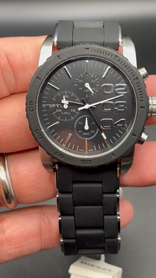 Diesel DZ5320 Franchise Chronograph Black Silicone Stainless Steel