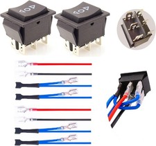 Momentary Polarity Reverse Switch DPDT 6 Pin 3 Position ON Off ON 12V 20A 110V