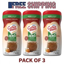 3PACK Nestle Coffee mate Chocolate Creme Sugar Free Powder Coffee Creamer,10.2oz