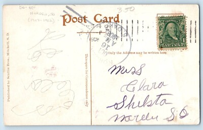 DPO (1907-1912) Norden SD Postcard Corn Palace Mitchell South Dakota SD 1908