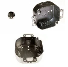 RACO 150 Octagon Box 1-Gang Galvanized Steel Gray, 4 x 1.5-In.