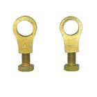 Copper Battery Terminals Pair Of 2/0 AWG Straight Barrel Top Post