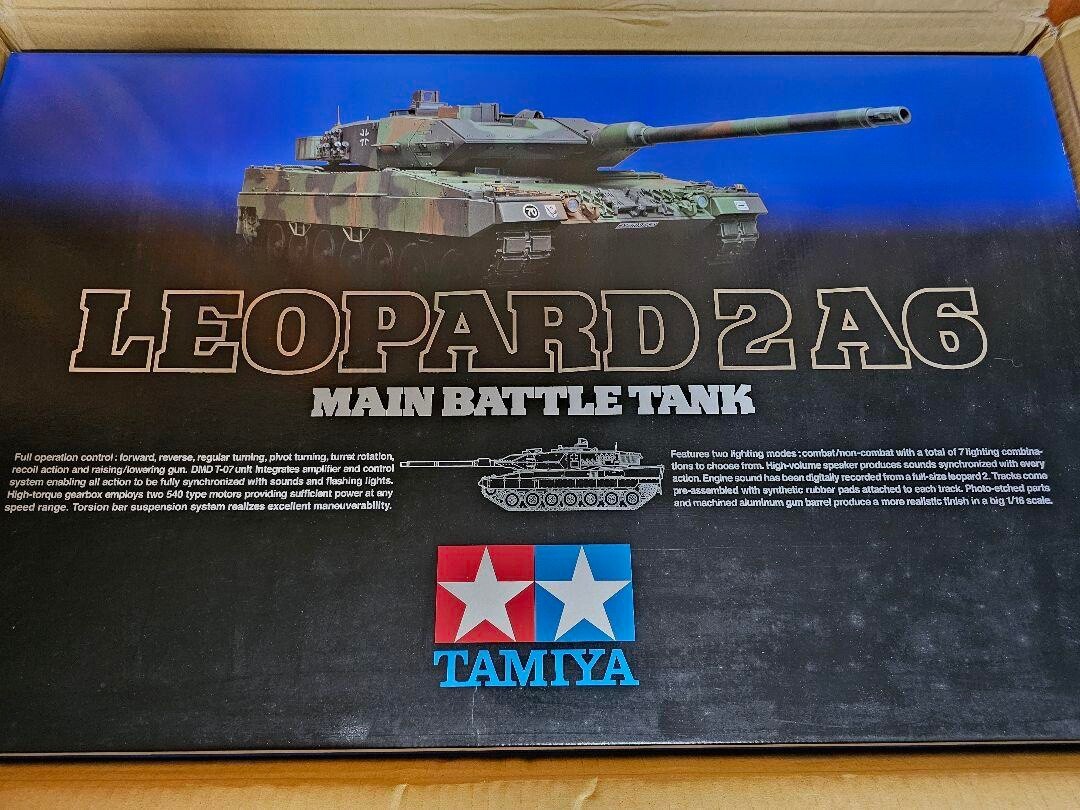 TAMIYA LEOPARD 2 A6 メインバトルタンク 1/16 Leopard 2 A6 Main Battle Tank none / Tamiya USA