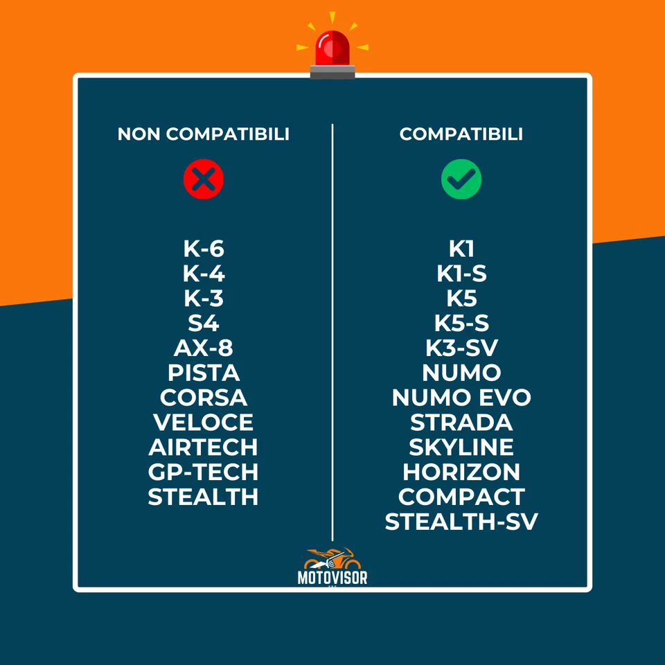 Visiera per AGV K1 K1S K3-SV K5 K5S S4-SV Compatibile Pinlock Ready - Immagine 2 di 4