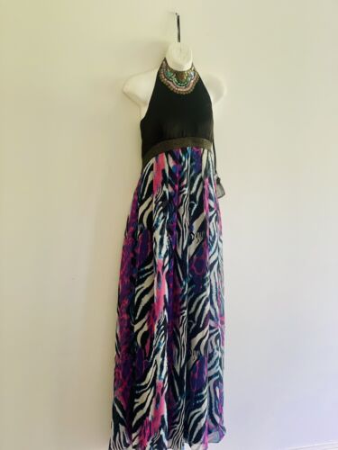 Stunning Forever Unique beaded Maxi Dress, UK 12c BNWT - Picture 9 of 10