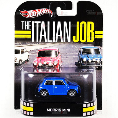 2013 Hot Wheels MORRIS MINI blue The Italian Job Retro