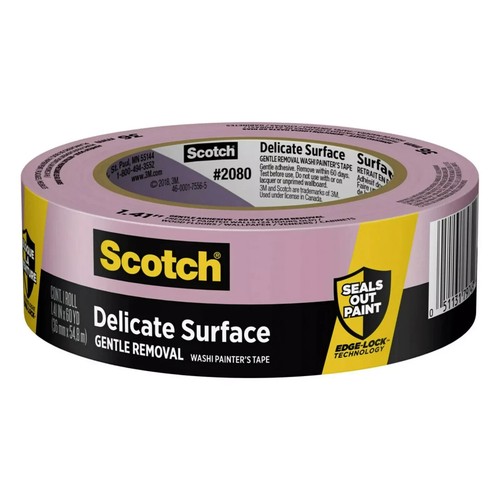 NEW 3M Scotch 1.41 in. x 60 yds. Delicate Surface Painter's Tape with Edge-Lock