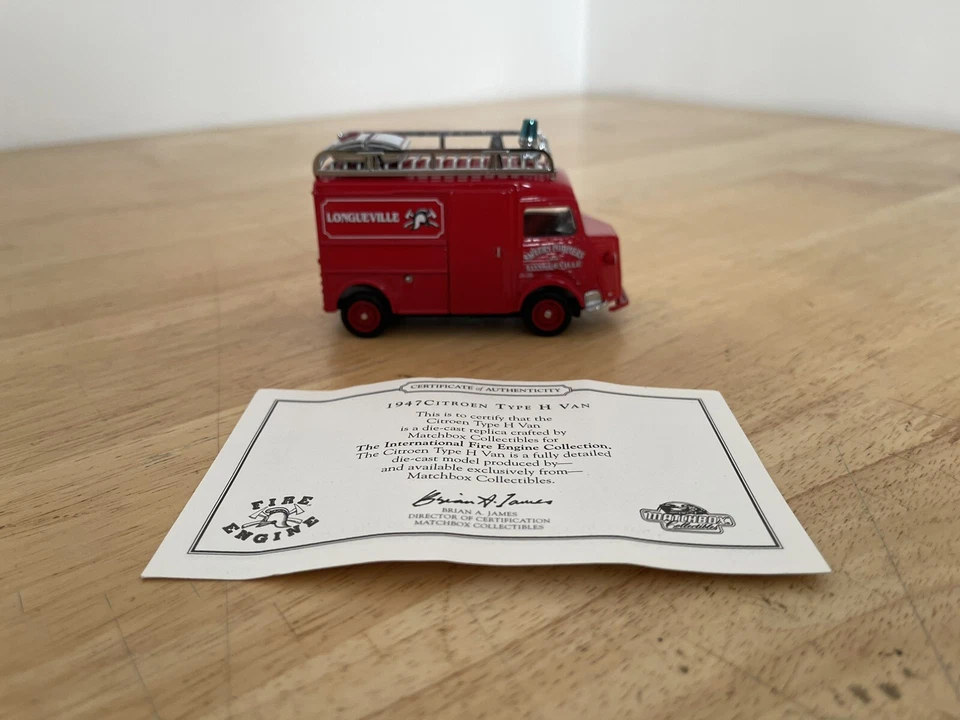Matchbox Models Of Yesteryear 1947 CITROEN TYPE H VAN 1:43 YFE13 Fire Truck - Image 3 of 4