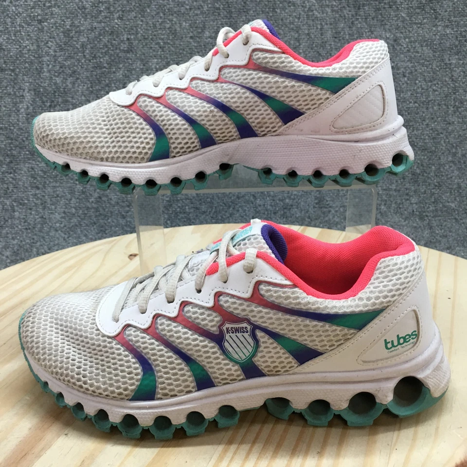 K-Swiss Sneaker Womens 9.5 White Tubes Athletic Training Laced Up Casual 97112 - Image 3 of 4