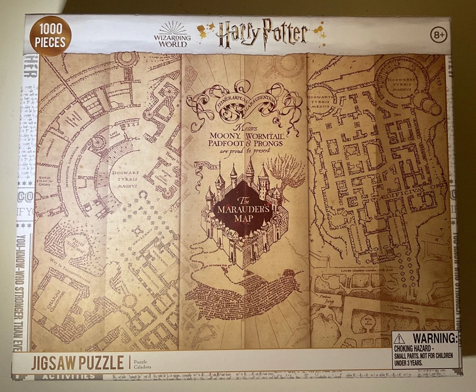 Rompecabezas de mapa de Harry Potter Los Merodeadores Paladone (1000 piezas) 24 pulgadas x 30 pulgadas Foto 2 de 4